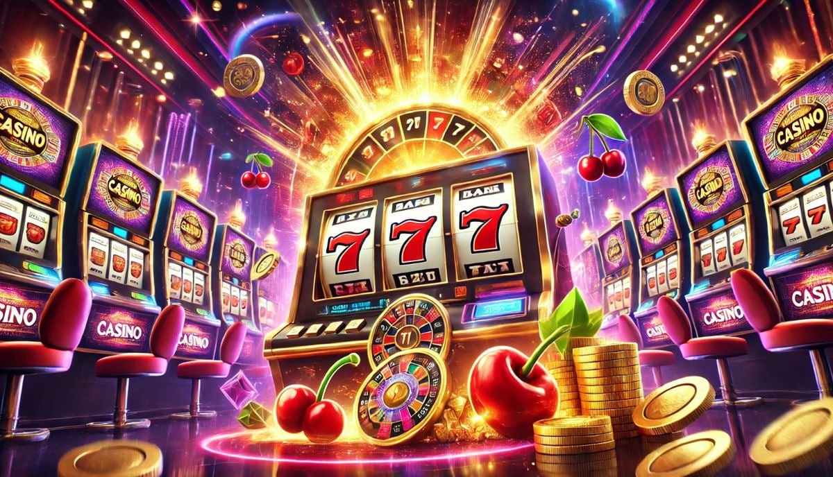 Antarmuka permainan Colok Jitu di tkpjp dengan gulungan slot dan tombol putar